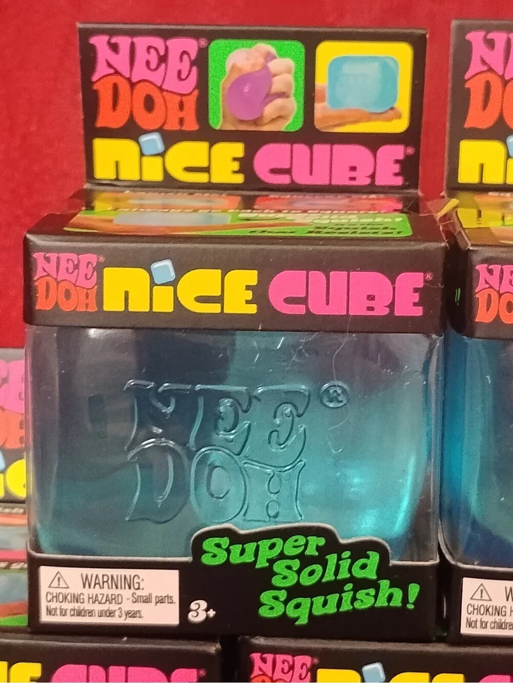 Lot of 5 -  Schylling Nee Doh Nice Cube Super Solid Squish Authentic - Brand New